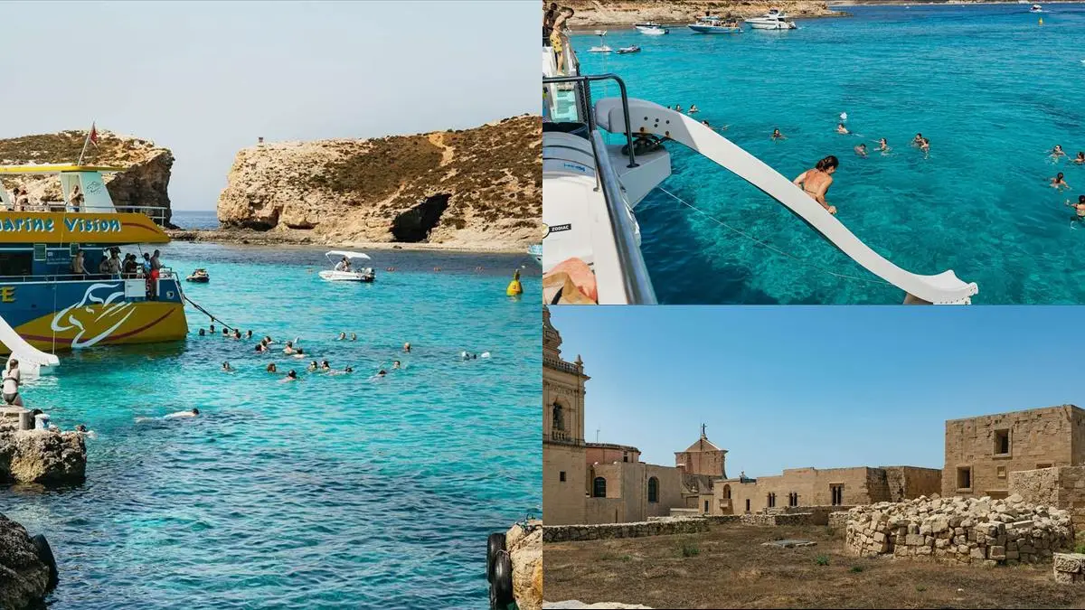 Malta: Guidad tur till Gozo och Comino med besök i Blue Lagoon Illustration